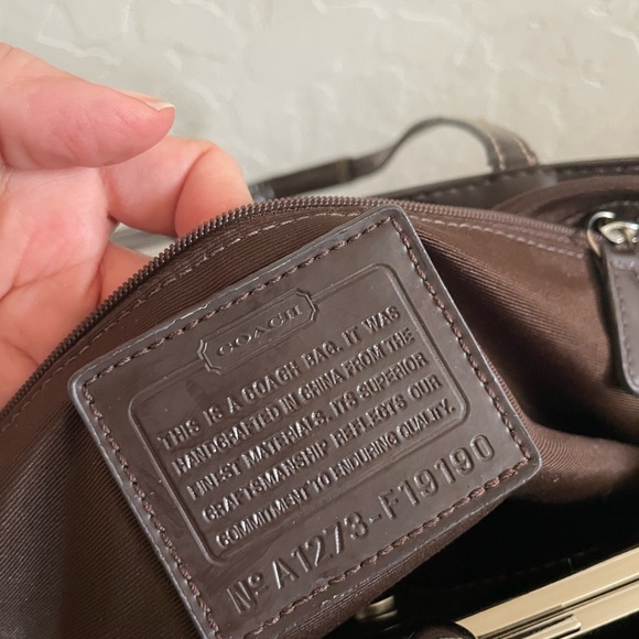 Coach Kisslock Frame Satchel - Picture 12 of 16